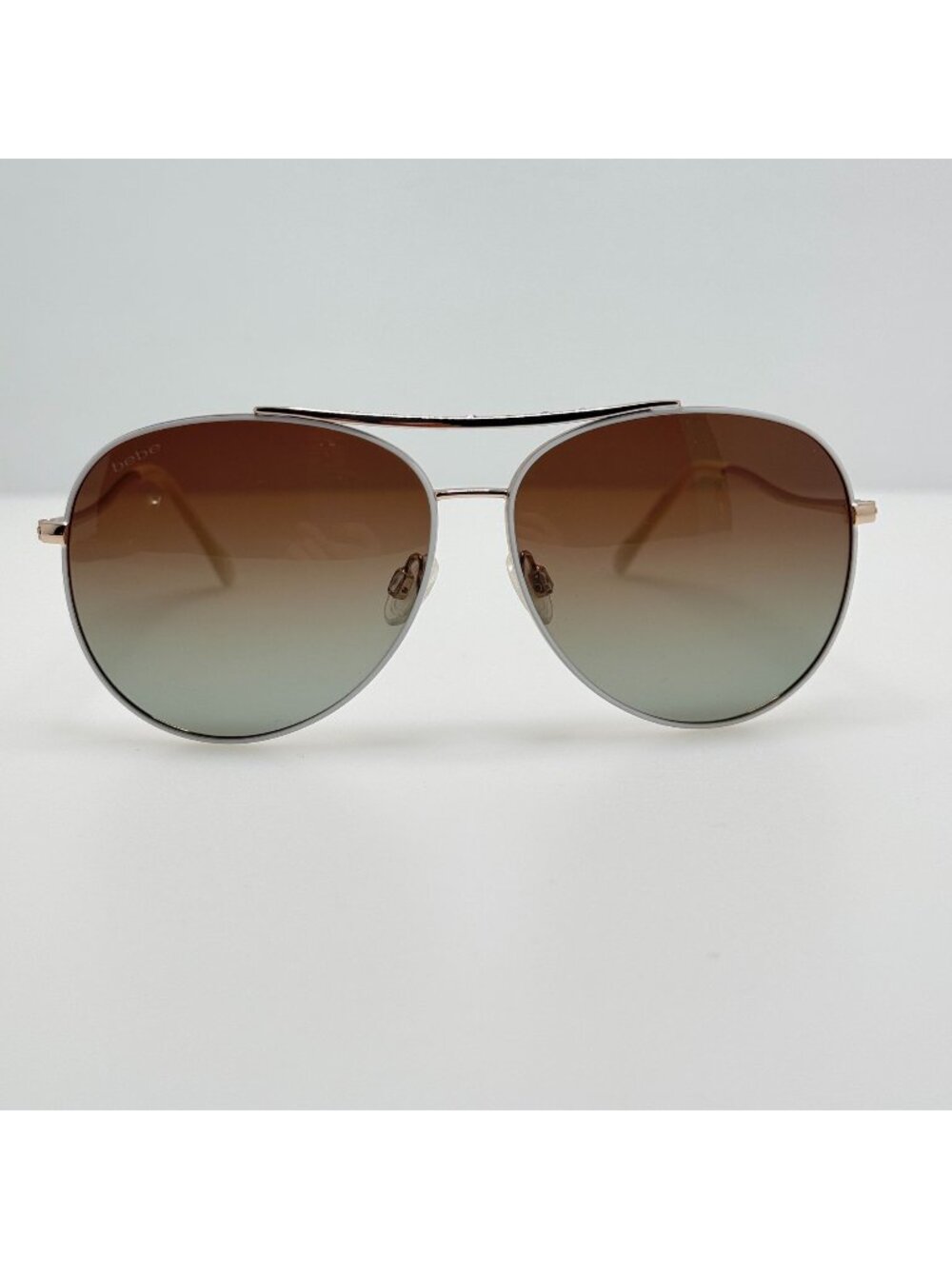 Bebe Sunglasses BB7225SC 105 White Polarized 59-12-135